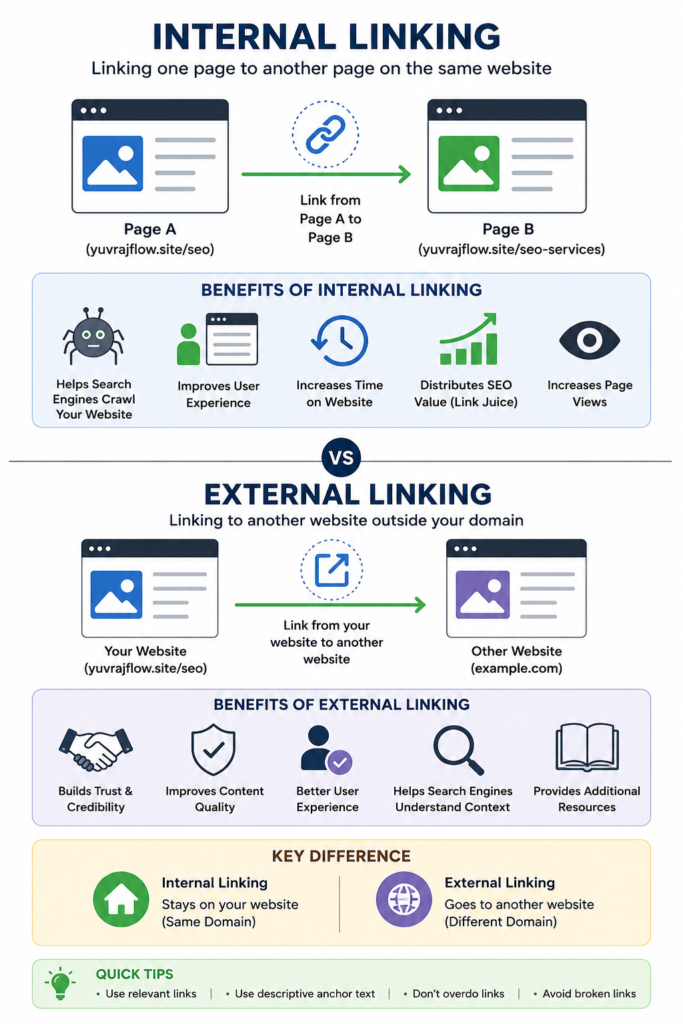 what is internal and external linking